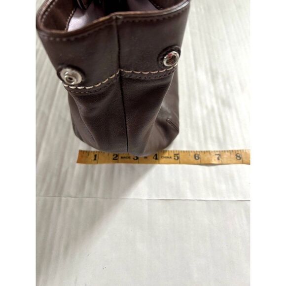 Coach Brown Leather Soho Tote Shoulder Bag and Bifold Signature Wallet Set - Picture 8 of 16